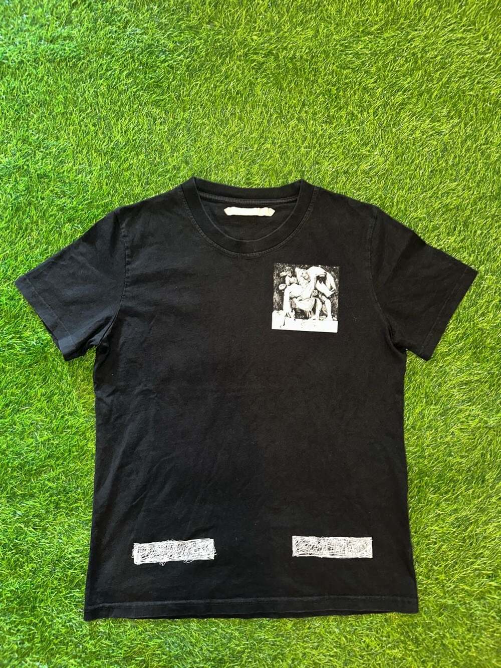 Off-White Caravaggio Painting Print Black T-Shirt